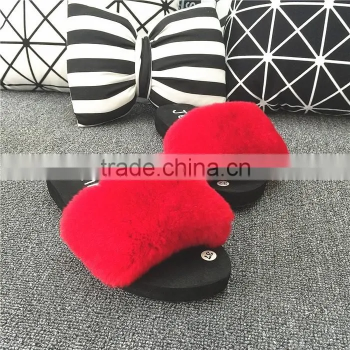Hot Wholesale 100% Sheepskin Slippers Fur Lined Slippers