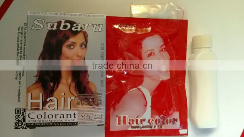 ammonia free permanent hair color cream/ super black hair color cream