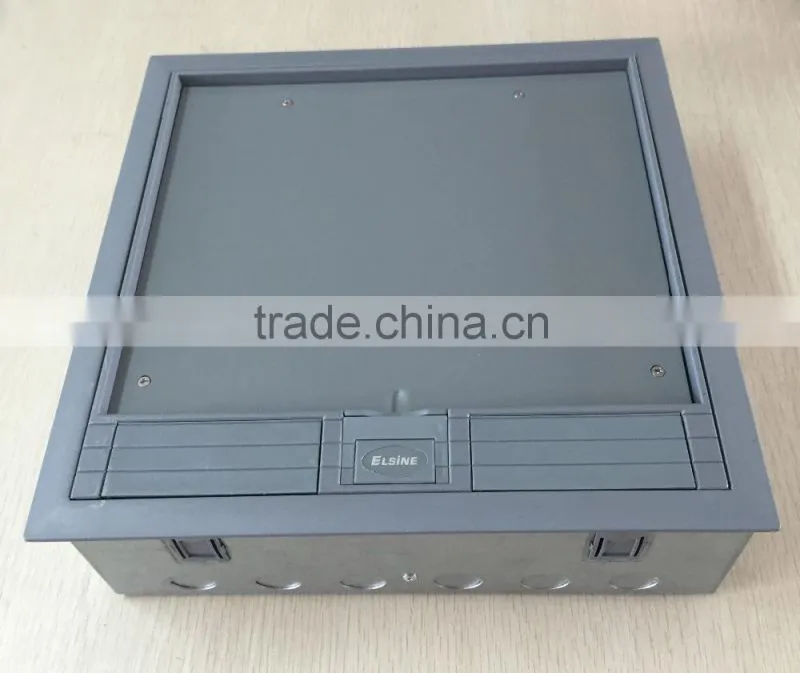 Electrical Floor Box/Floor Outlet Box/under floor service box with 13A SWITCHED SOCKET PLATES