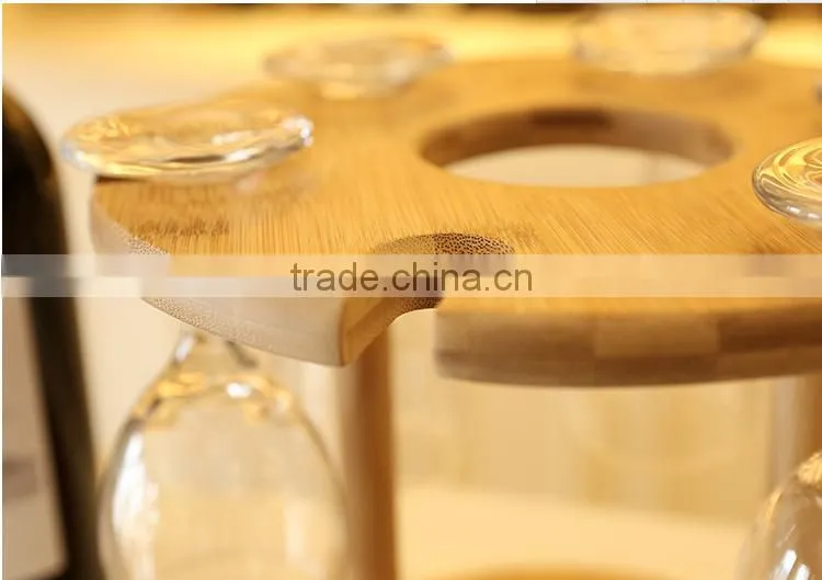 Bamboo wine cup Rack