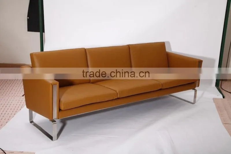 Modern designer furniture China manufacturer Hans J Wegner CH103 3 seat sofa replica