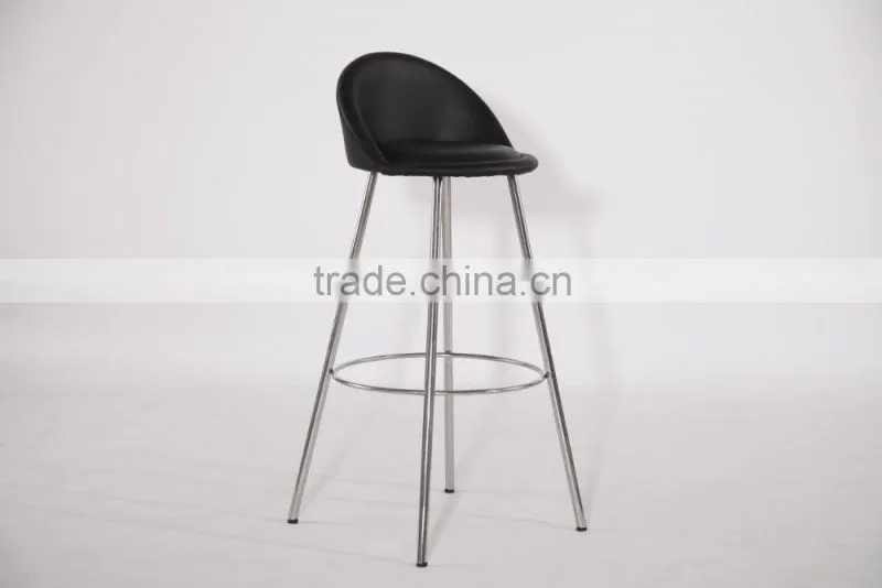 new style of stainles steel bar chair for modern deco