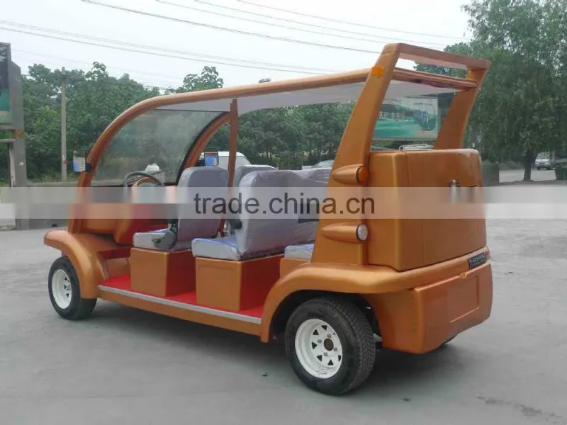 china beautiful design electric sightseeing car!!! bilayer laminated glass,wearproof and anti-skidding