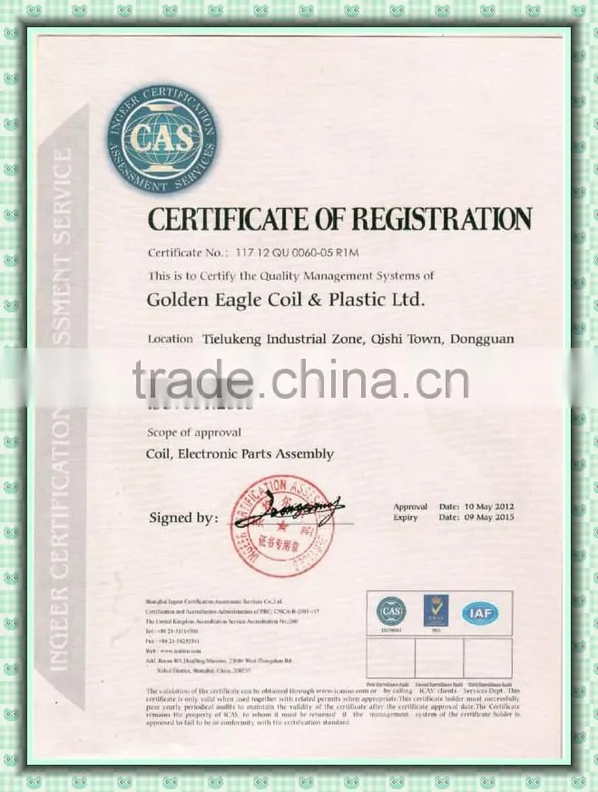 2015 Eco-friendly antenna inductance coil of China supplier GEB068