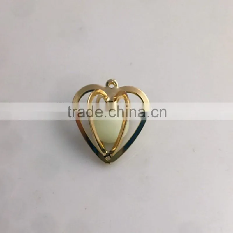 Vintage Locket Glow In The Dark Pendant Necklaces Glowing Luminous Stone Beads Pendant in Diffferent Shape Party Gifts