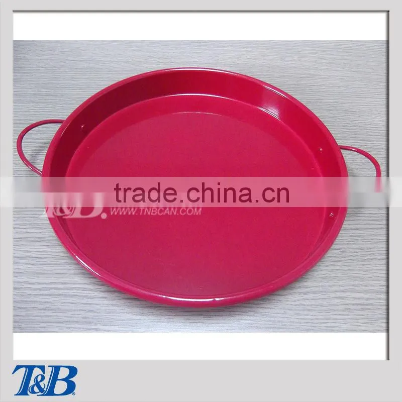 paint tray ,round metal food tray