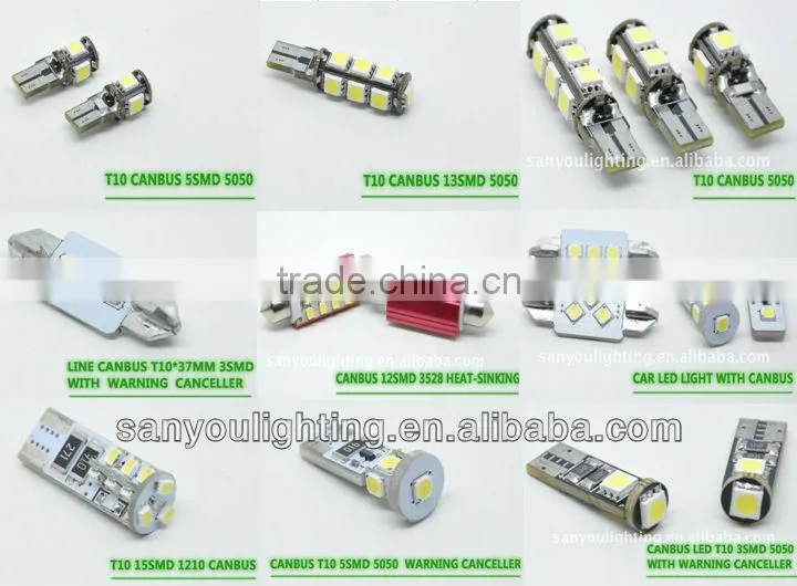 RGB 6W T10 36mm high power car led lighting car led lamp