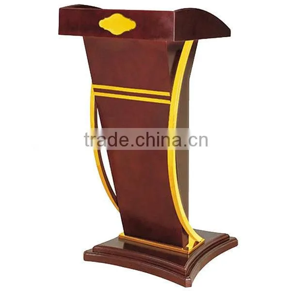 Hotel Metal Consult Platform Floor Standing Lectern/Public Address Lectern Pulpit