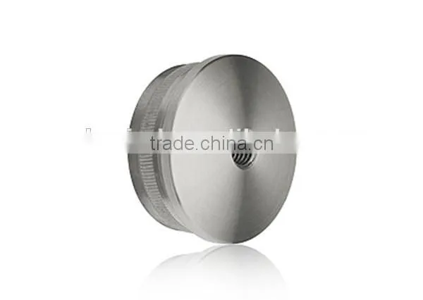 steel railing mirror satin stainless steel end caps,steel tubing end cap, steel rod end cap