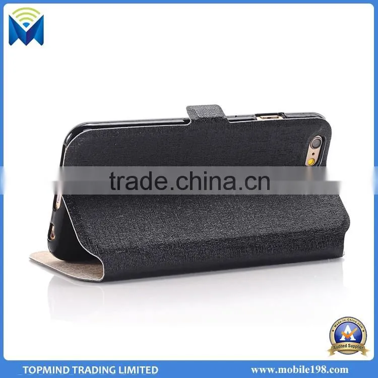 Factory Price for Samsung Galaxy S6 Edge Plus Book Style Leather Case with Dual Window View