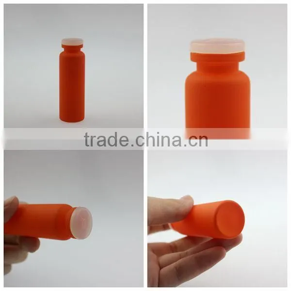 penicillin bottle glass vial with rubber body colored