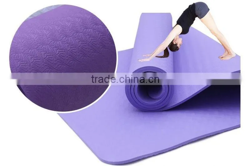 Wholesale Custom Print Anti-slip Gymnastics TPE Mat for Yoga