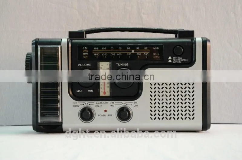 built-in speaker good quality best selling solar radio