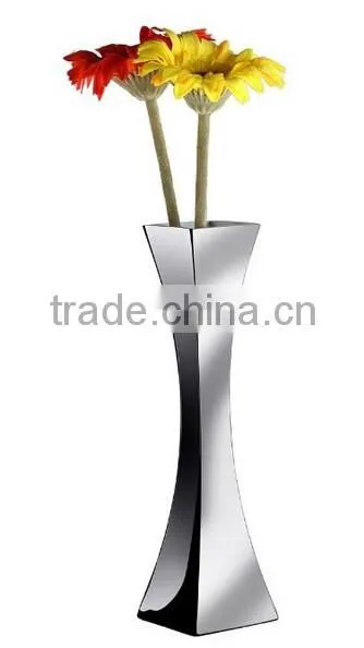 2016 New style home decoration stainless steel 7.5inch flower vase