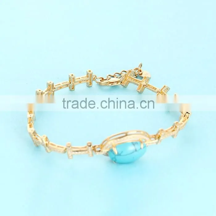 18k Gold Jewelry India Turquoise Stone Wholesale Jewellry
