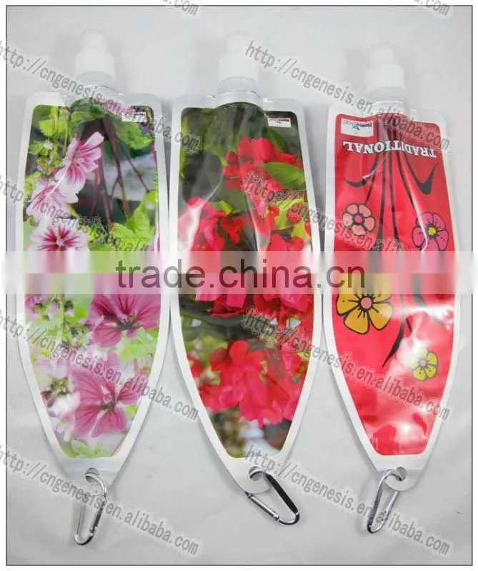 2016 customized collapsible water bottle hiking water bottle