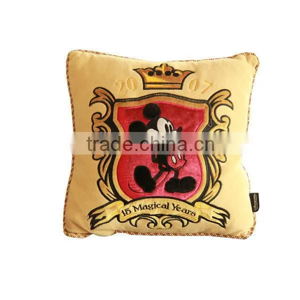 Very lovely plush animal embroidered pillow