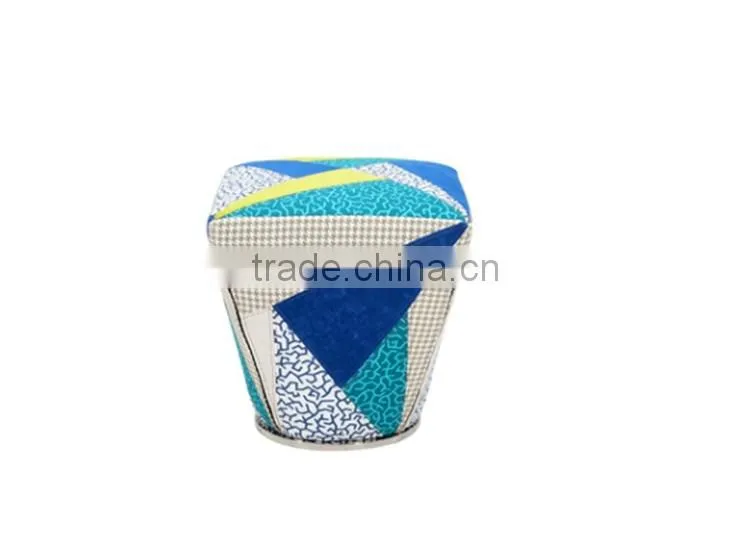 Patchwork shoes changing stool