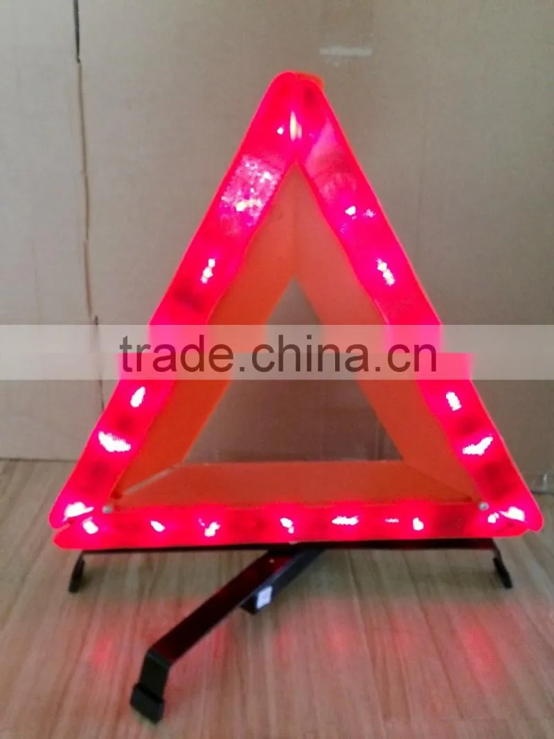 flashing light warning triangle
