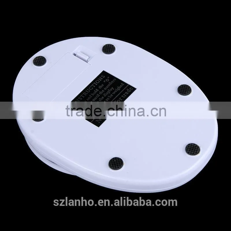 5KG 5000G/1G Home Kitchen Scale Digital LCD Diet Food Weight 3 Units with Bowl