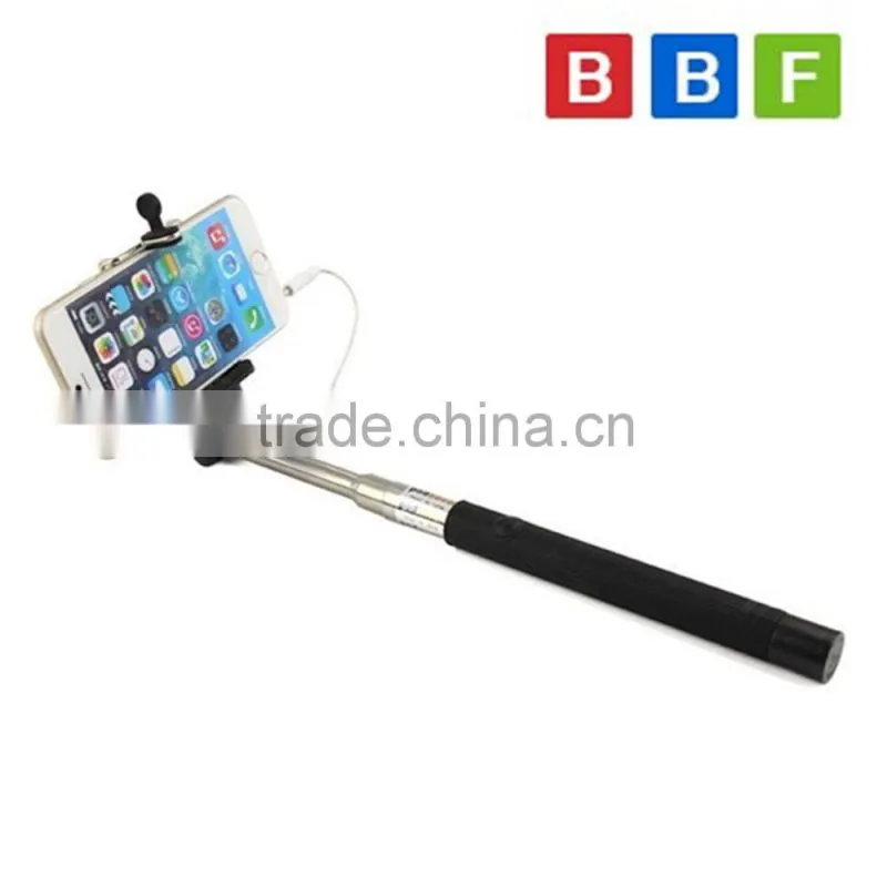 wholesale selfie stick with wire control ,wired selfie stick