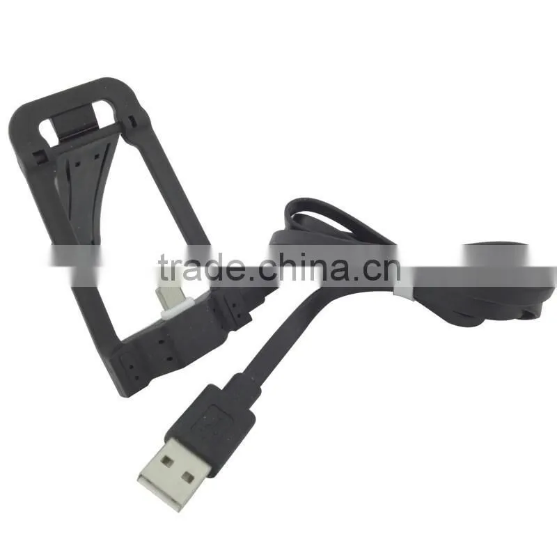 Creative ideas 2016 colorful flat usb 2.0 cable charger able with holder stand