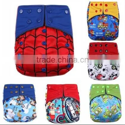 New design waterproof baby pocket diaper With Double Gusset