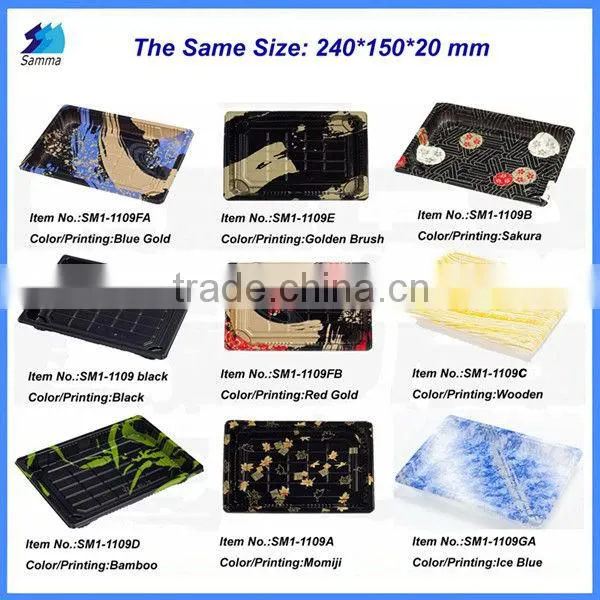 SM1-1109GA blister ice blue ps disposable plastic packing tray
