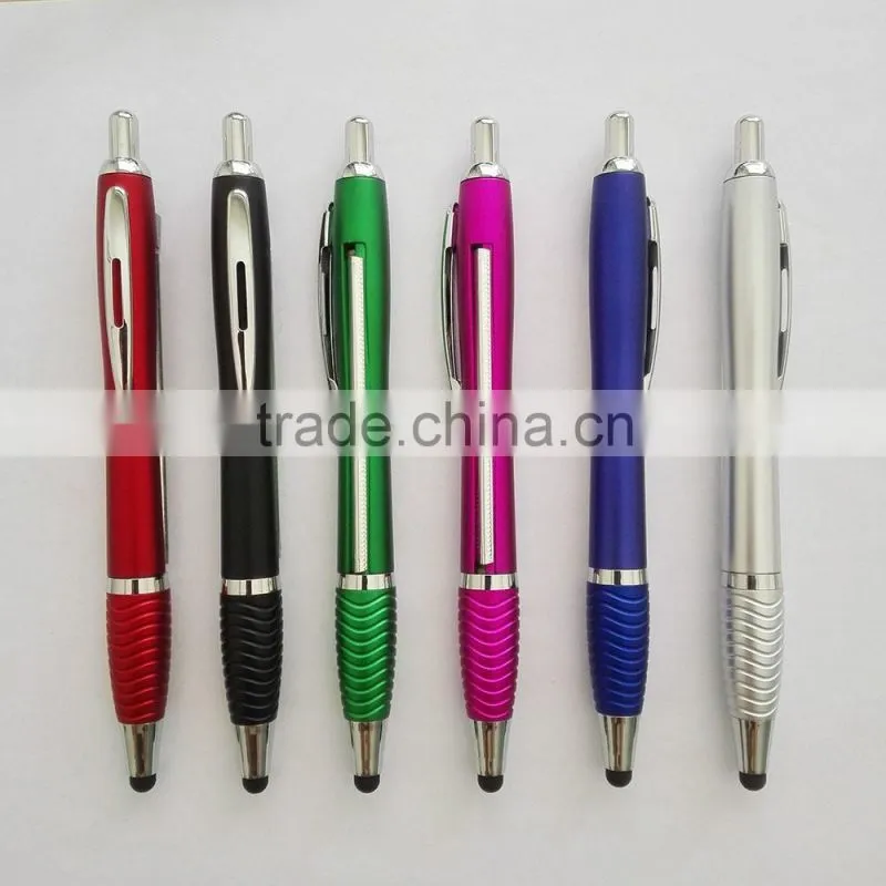 Promotion stylus ball pen with banner inserted