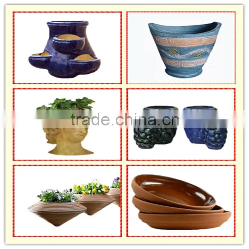 Novelty handmade outdoor terracotta tall rail planter