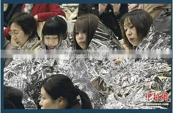 Hot selling Delicate Silver Thin Emergency Blanket Survival Rescue Blanket Outdoor Life-saving