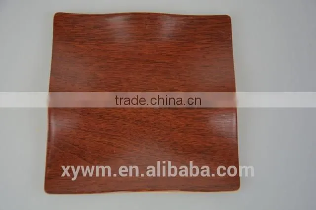 Acacia Wood Rectangle Serving Tray and plate