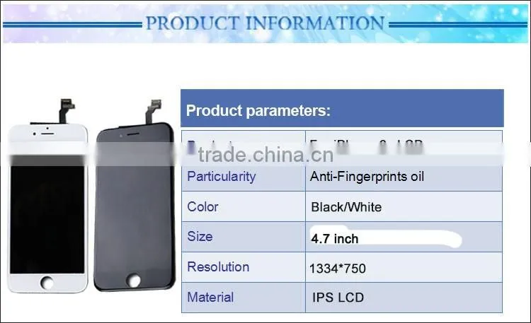 wholesale high quality lcd touch crystal display for iphone 6s lcd replacement ,display for iphone 6s lcd digitizer