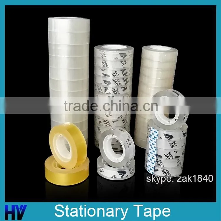 12mm width Transparent High Quality Bopp Office Stationary Tape