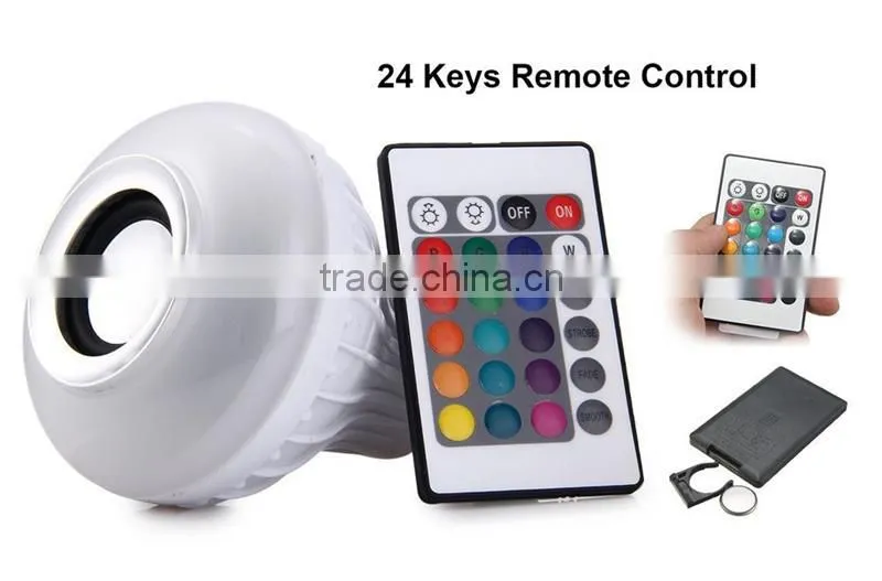 Cheap Items to Sell RGB Changing LED Light Bluetooth Speaker Bulb with E27 Bacse
