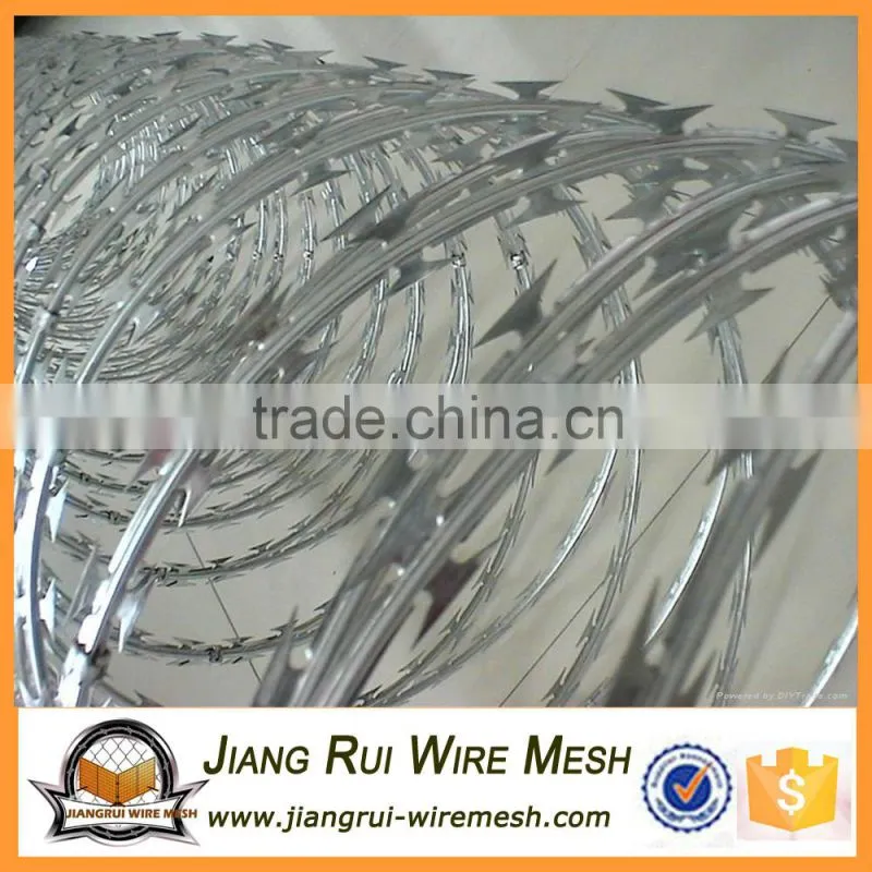 China High Quality Hot dipped Galvanized Concertina Razor Barbed Wire
