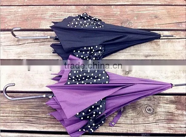 Fashion Wedding umbrella favor ,straight umbrella with Butterfly knot