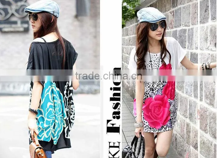 ladies T-shirt skirt skirt casual dresses stock free size