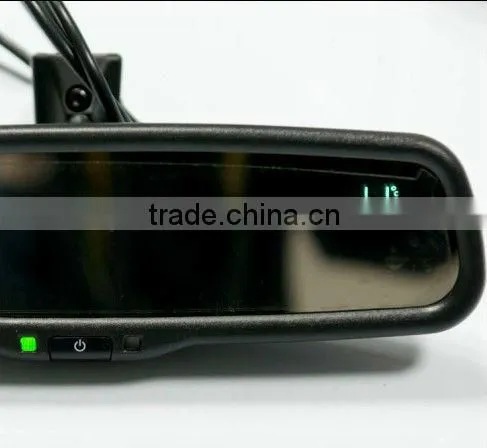 HOT SALE!!!4.3inch monitor multifunctional rearview mirror with compass/temperature rearview monitor mirror