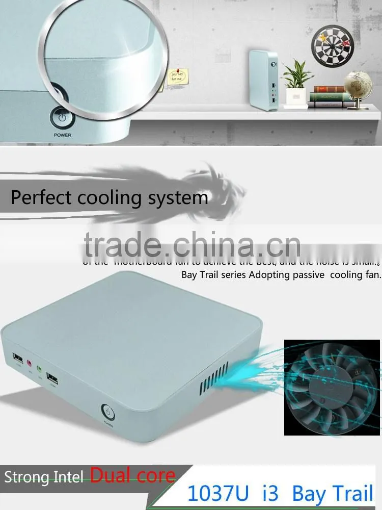 INTEL HD Graphics HTPC Desktop Case 6 USB Mini Computer