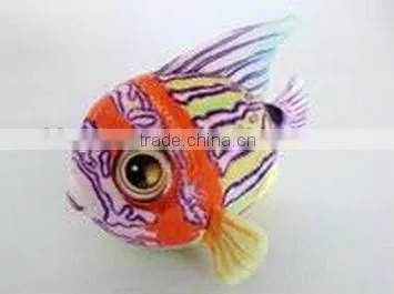 factory wholesale 3D leopard pot fish plush toy realistic stuffed plush animal leopard pot fish toy soft toy
