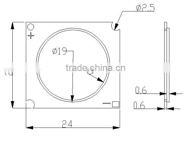 High Brightness High power ceramic COB LED source
