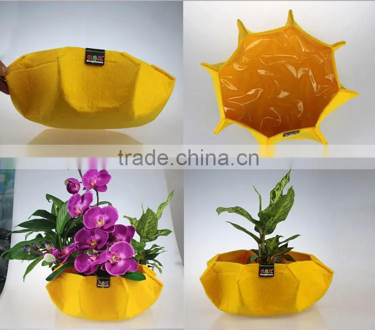 2014 New product-fabric plant pot ,cheap flower pots,plant fibre flower pots