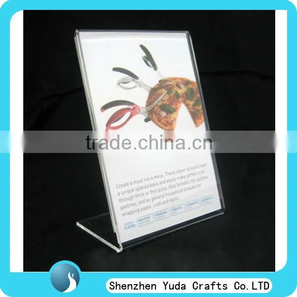 clear holder for product function illuminate,paperweight acrylic holder,L store display fixture