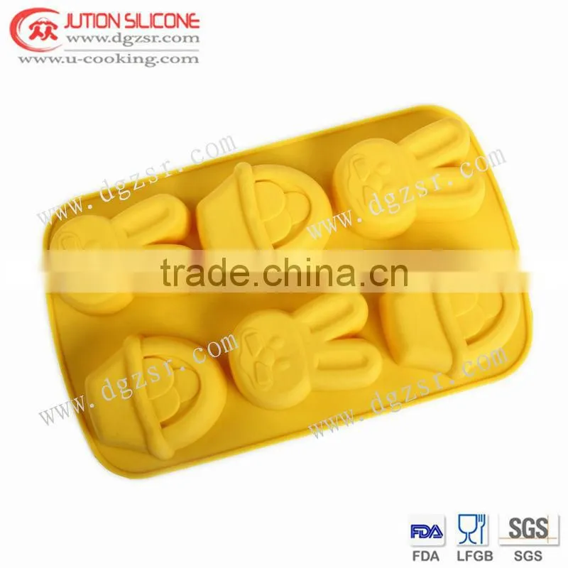2012 hot sales rabbit silicone bakeware