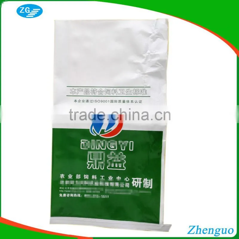 gravure printing bopp laminated pp woven bag side gusset fertilizer packing bag