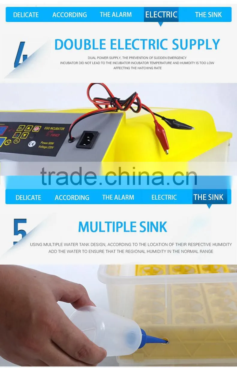 HHD brand upgrade model chicken egg incubator machine price for sale YZ8-48