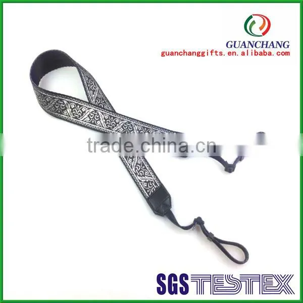 China wholesale promotional jacquard ribbon camera strap,lanyard manufacturer