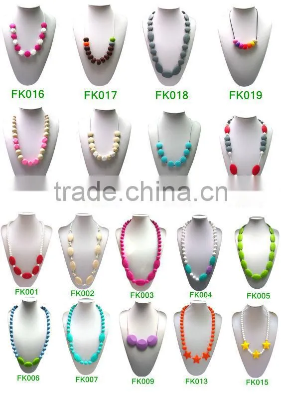 Teether BPA Free Teething Pendant Necklace Teething Pendant