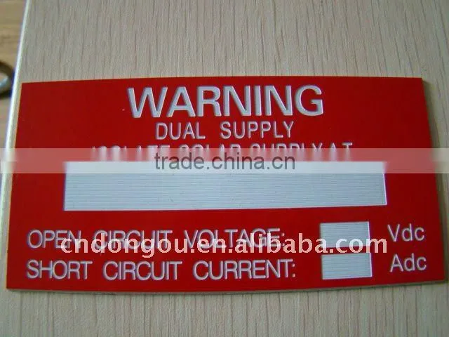 ABS adhesive PVC Label 3m clear stickers